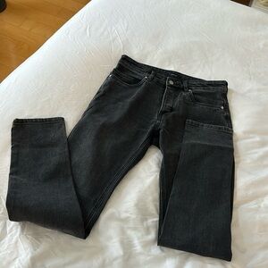 MEN ZANEROBE SKINNY BLACK JEANS